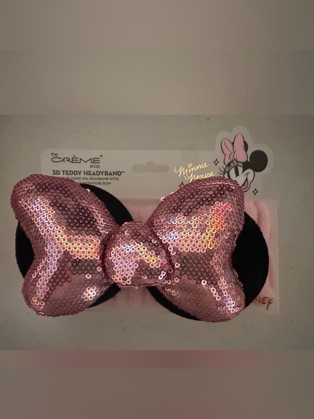 The Crème Shop x Disney Minnie Mouse Teddy Spa Headband ✨ NWT - Picture 3 of 4